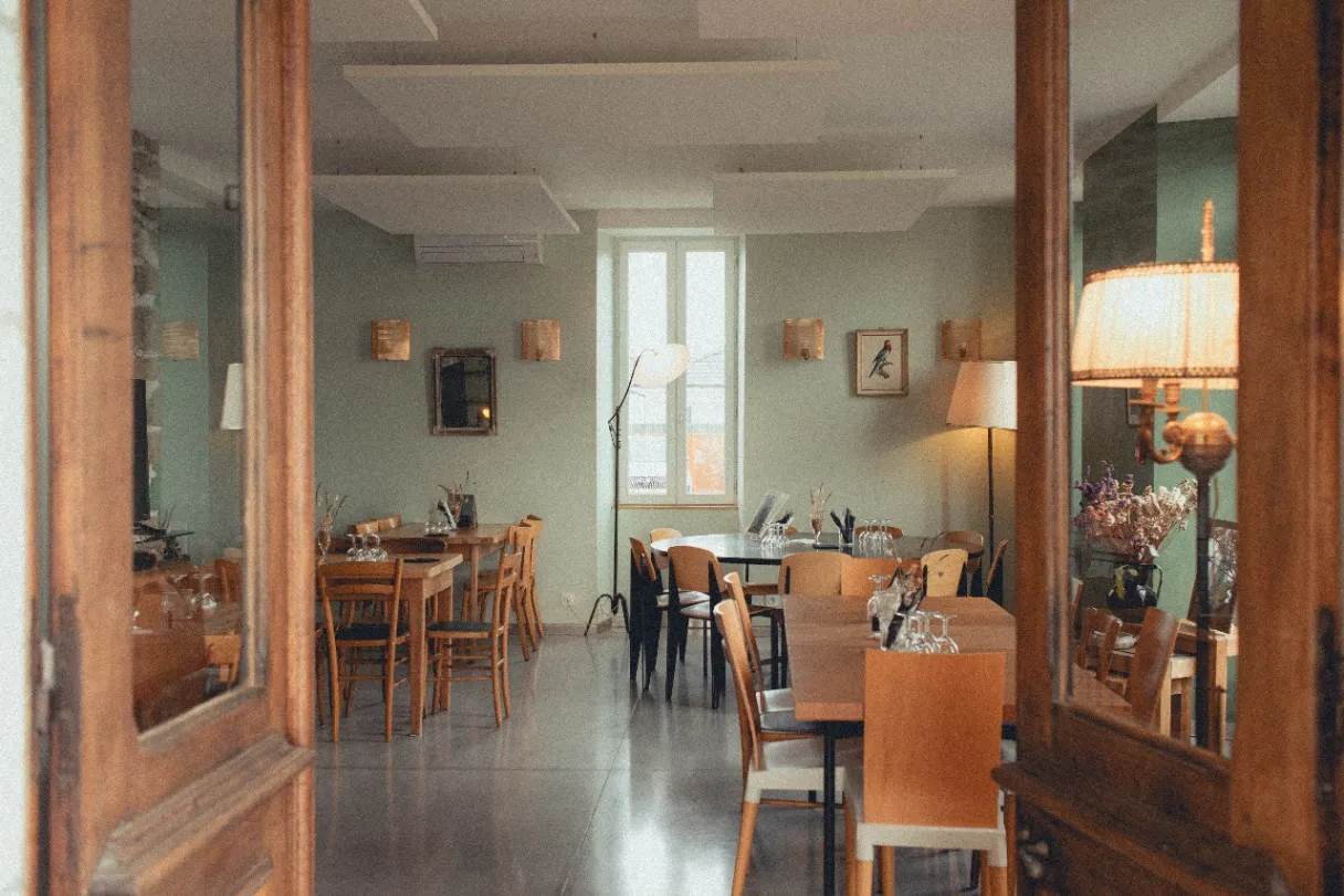 Vue de l'intérieur du restaurant Obelo